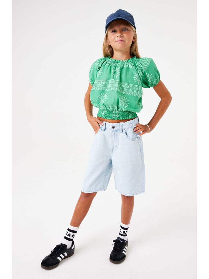 Kraťasy Garcia Hellblau 1201706 Jeans-Bermudas in Hellblau - 1