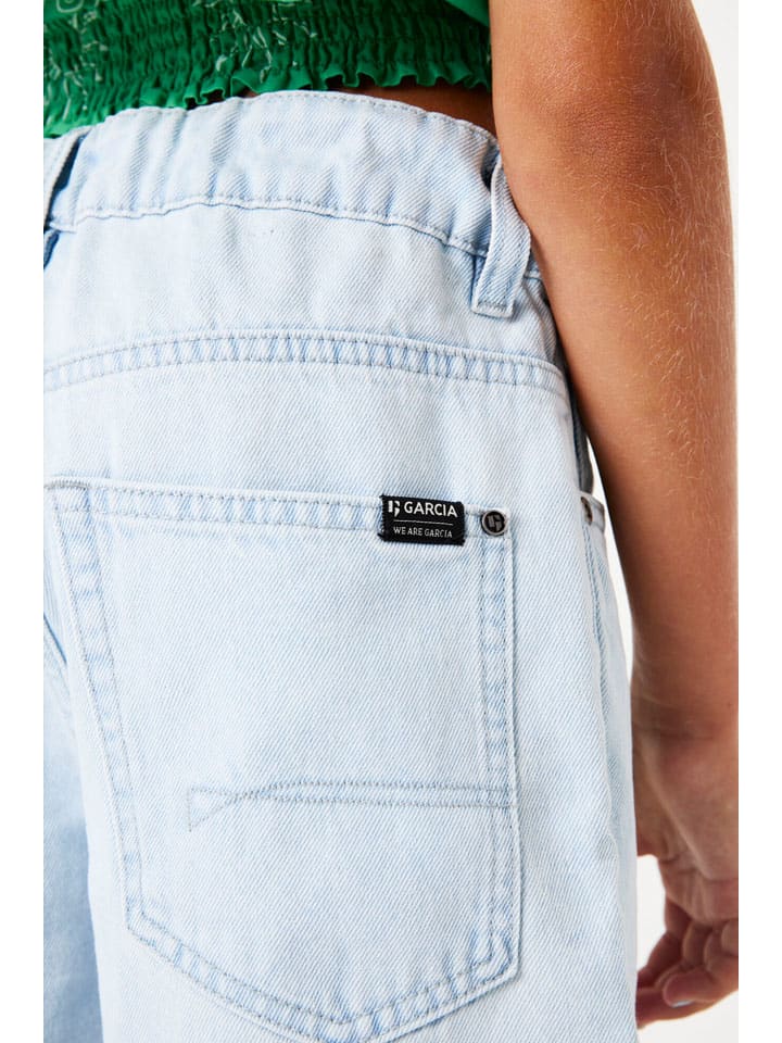 Kraťasy Garcia Hellblau 1201706 Jeans-Bermudas in Hellblau - 2