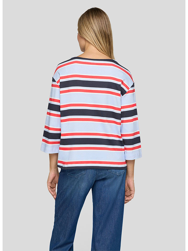 Rabe Hellblau/ Dunkelblau/ Rot 893661 Longsleeve in Hellblau/ Dunkelblau/ Rot - 3