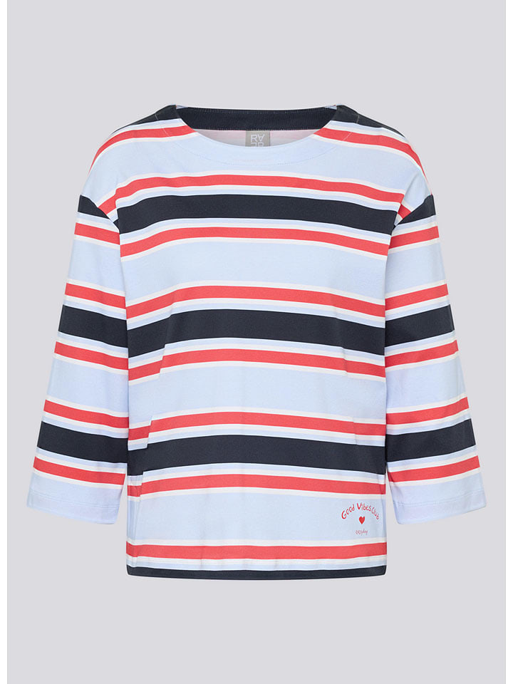 Rabe Hellblau/ Dunkelblau/ Rot 893661 Longsleeve in Hellblau/ Dunkelblau/ Rot - 5