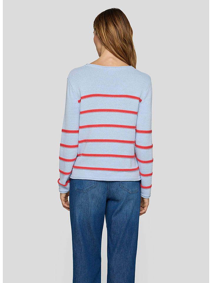 Rabe Hellblau/ Rot 3536403 Pullover in Hellblau/ Rot - 2