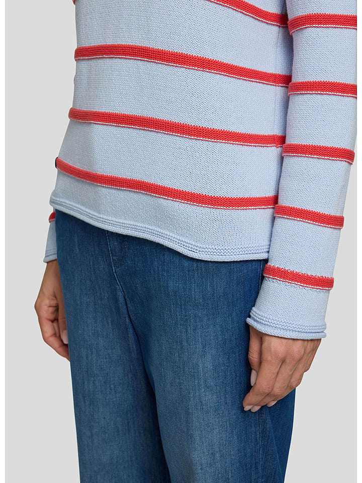 Rabe Hellblau/ Rot 3536403 Pullover in Hellblau/ Rot - 3