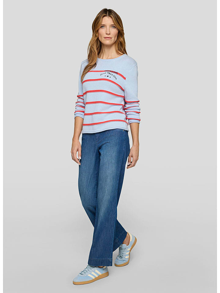 Rabe Hellblau/ Rot 3536403 Pullover in Hellblau/ Rot - 5