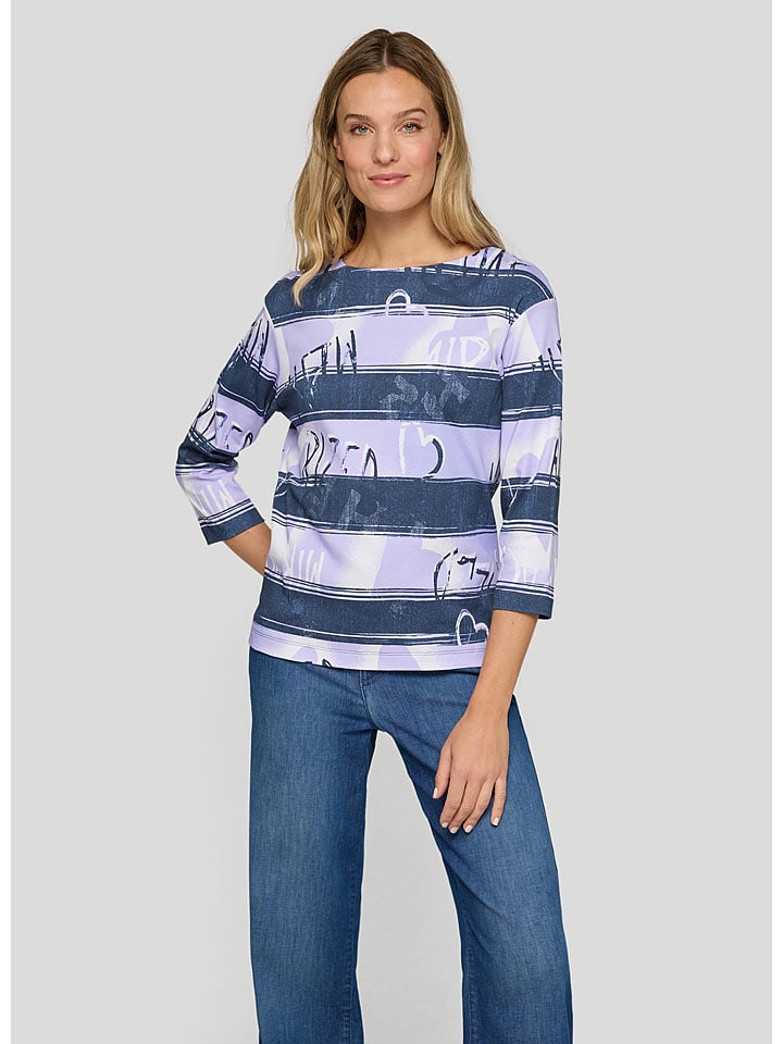 Rabe Dunkelblau/ Flieder 3049962 Longsleeve in Dunkelblau/ Flieder - 1