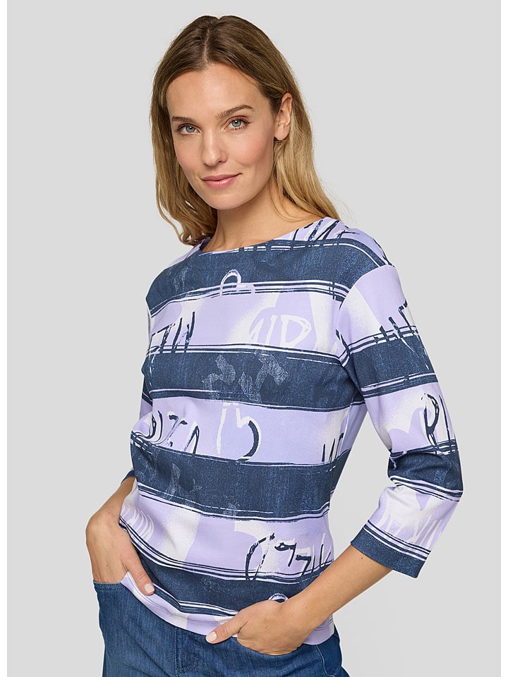 Rabe Dunkelblau/ Flieder 3049962 Longsleeve in Dunkelblau/ Flieder - 2