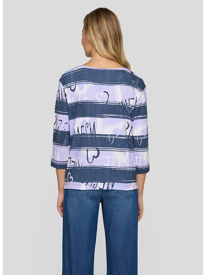 Rabe Dunkelblau/ Flieder 3049962 Longsleeve in Dunkelblau/ Flieder - 3