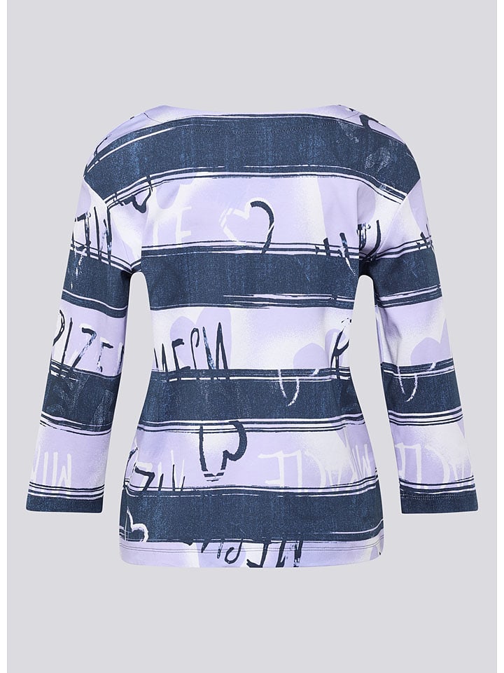 Rabe Dunkelblau/ Flieder 3049962 Longsleeve in Dunkelblau/ Flieder - 7