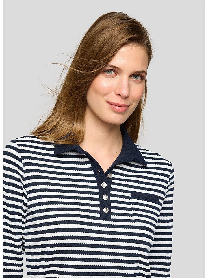 Rabe Dunkelblau/ Weiß 3542806 Longsleeve in Dunkelblau/ Weiß - 3