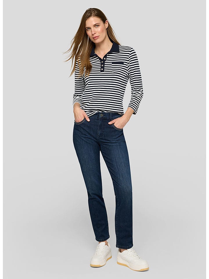 Rabe Dunkelblau/ Weiß 3542806 Longsleeve in Dunkelblau/ Weiß - 4