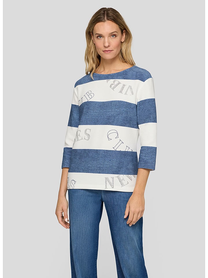 Rabe Blau/ Weiß 1875012 Longsleeve in Blau/ Weiß - 1