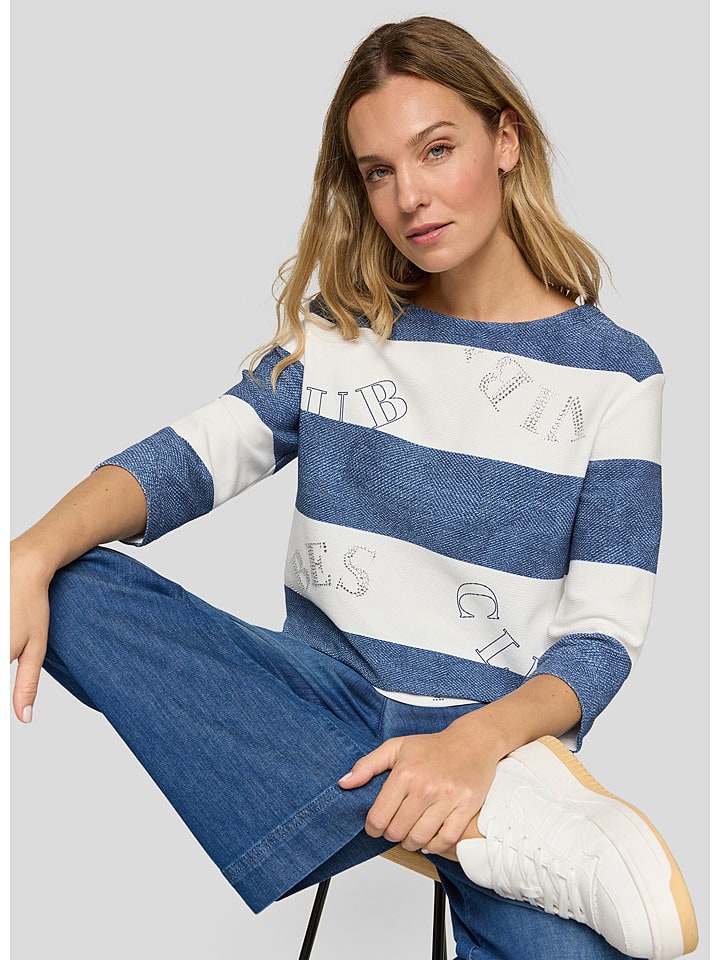 Rabe Blau/ Weiß 1875012 Longsleeve in Blau/ Weiß - 2