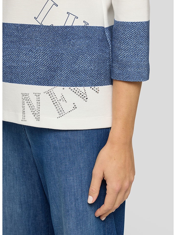 Rabe Blau/ Weiß 1875012 Longsleeve in Blau/ Weiß - 5