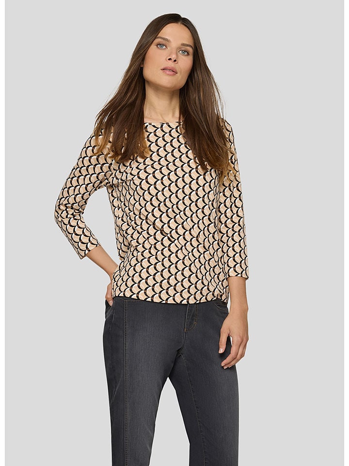 Rabe Beige/ Schwarz 1017949 Longsleeve in Beige/ Schwarz - 1