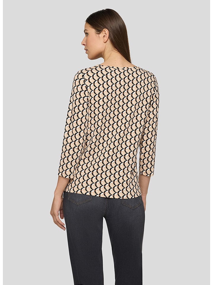 Rabe Beige/ Schwarz 1017949 Longsleeve in Beige/ Schwarz - 3