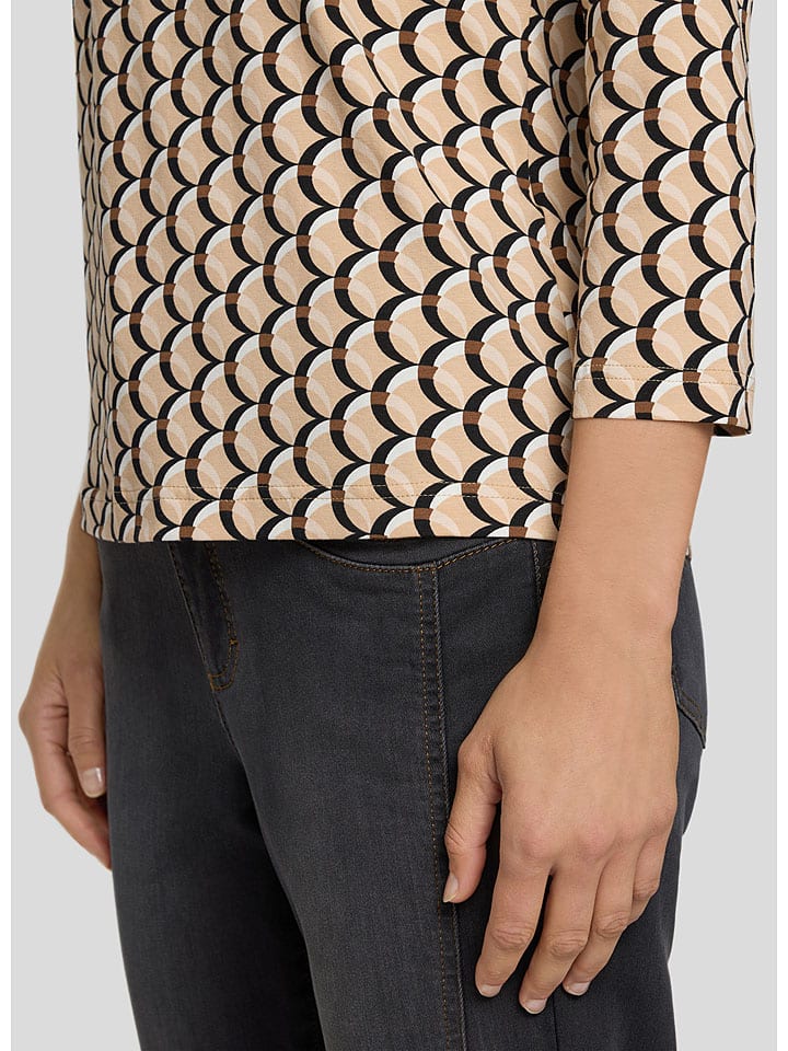 Rabe Beige/ Schwarz 1017949 Longsleeve in Beige/ Schwarz - 5