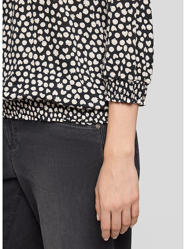 Rabe Schwarz/ Weiß 6777545 Bluse in Schwarz/ Weiß - 4