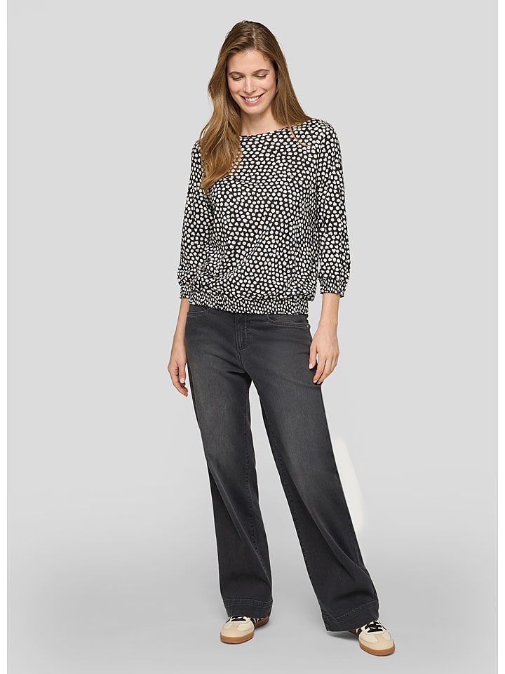 Rabe Schwarz/ Weiß 6777545 Bluse in Schwarz/ Weiß - 5