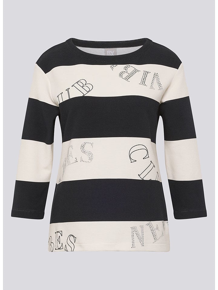 Rabe Schwarz/ Creme 2015843 Longsleeve in Schwarz/ Creme - 6