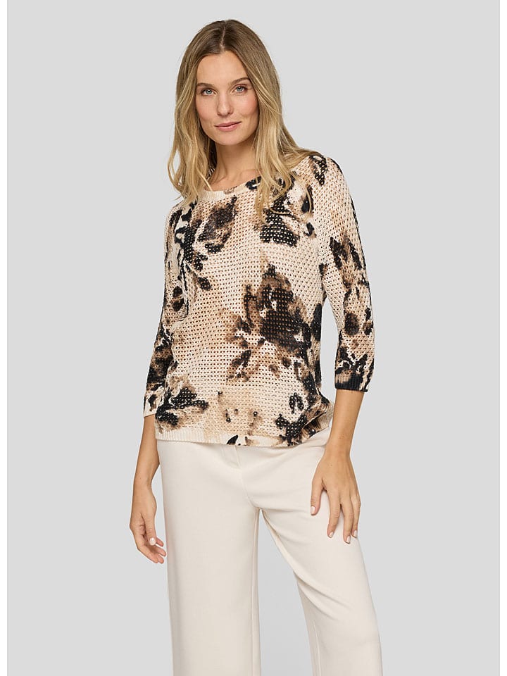Rabe Beige/ Schwarz 6397219 Pullover in Beige/ Schwarz - 2