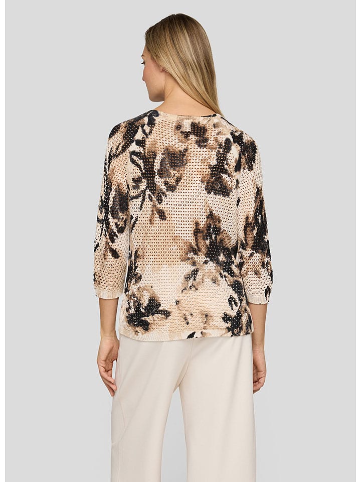 Rabe Beige/ Schwarz 6397219 Pullover in Beige/ Schwarz - 3