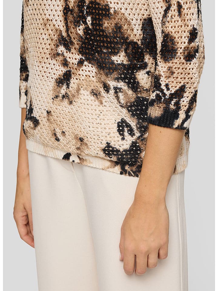 Rabe Beige/ Schwarz 6397219 Pullover in Beige/ Schwarz - 4