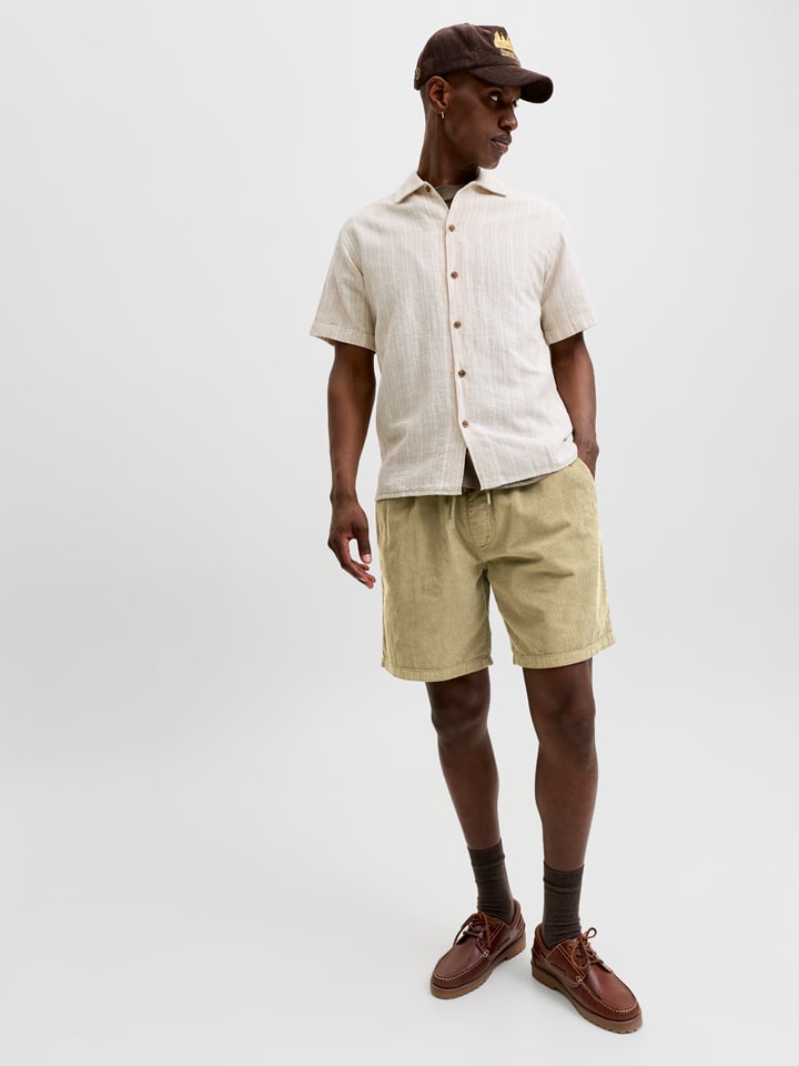 Kraťasy Jack & Jones Oliv 9997065 Cordbermudas "Bill" in Oliv - 4