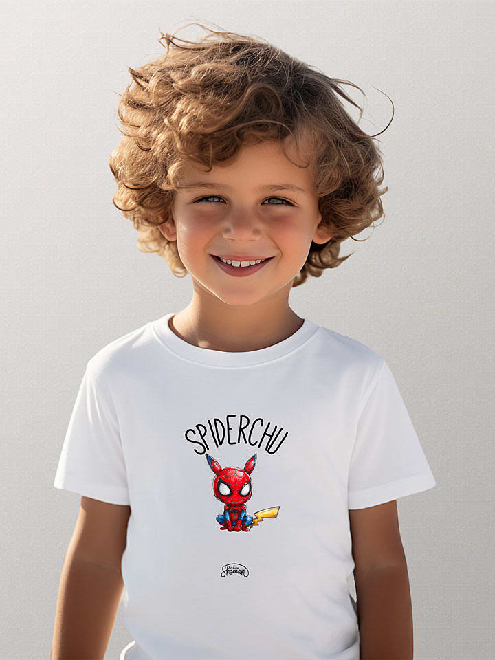 Tričko WOOOP Weiß 876431 Shirt "Spiderchu" in Weiß - 1