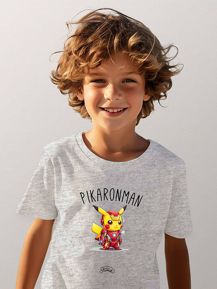 Tričko WOOOP Grau 4343608 Shirt "Pikaronman" in Grau - 1