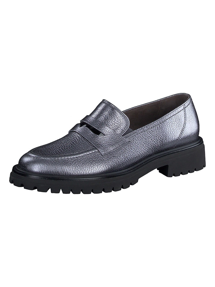 Paul Green Silber 664571 Leder-Mokassins in Silber - 1