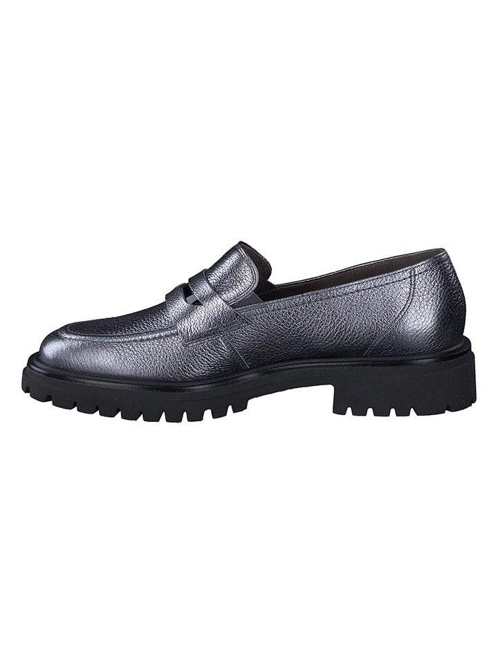 Paul Green Silber 664571 Leder-Mokassins in Silber - 2