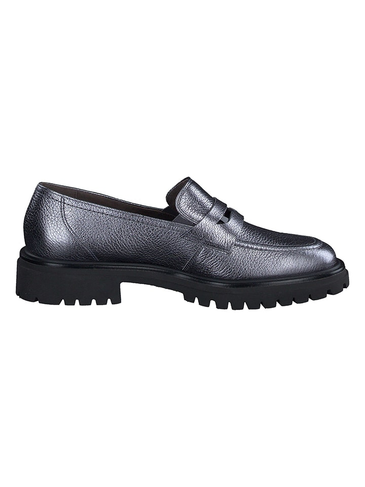 Paul Green Silber 664571 Leder-Mokassins in Silber - 3