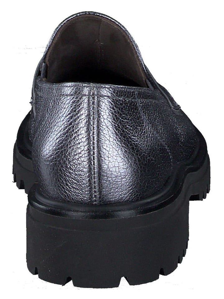 Paul Green Silber 664571 Leder-Mokassins in Silber - 5