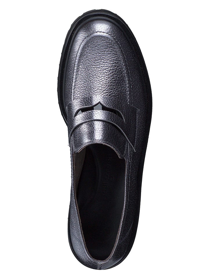 Paul Green Silber 664571 Leder-Mokassins in Silber - 6