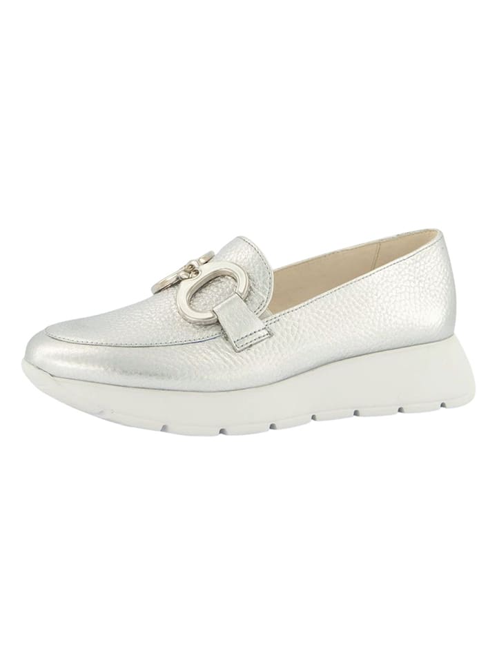 Paul Green Silber 6954486 Leder-Mokassins in Silber - 1