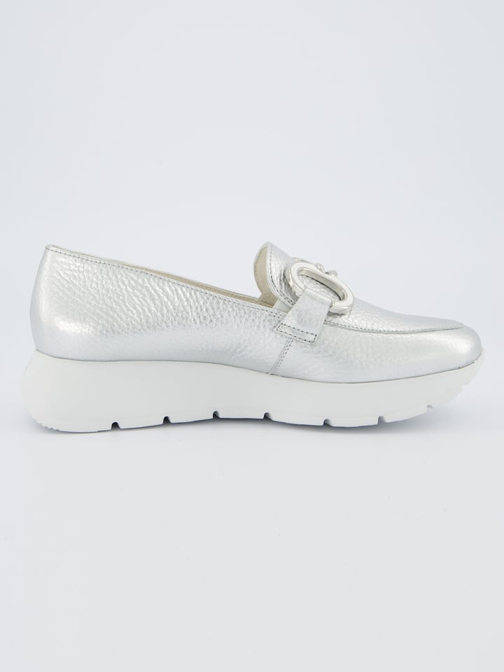 Paul Green Silber 6954486 Leder-Mokassins in Silber - 3
