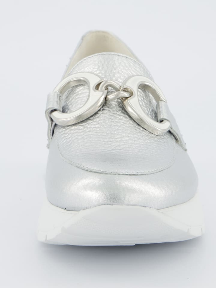 Paul Green Silber 6954486 Leder-Mokassins in Silber - 4