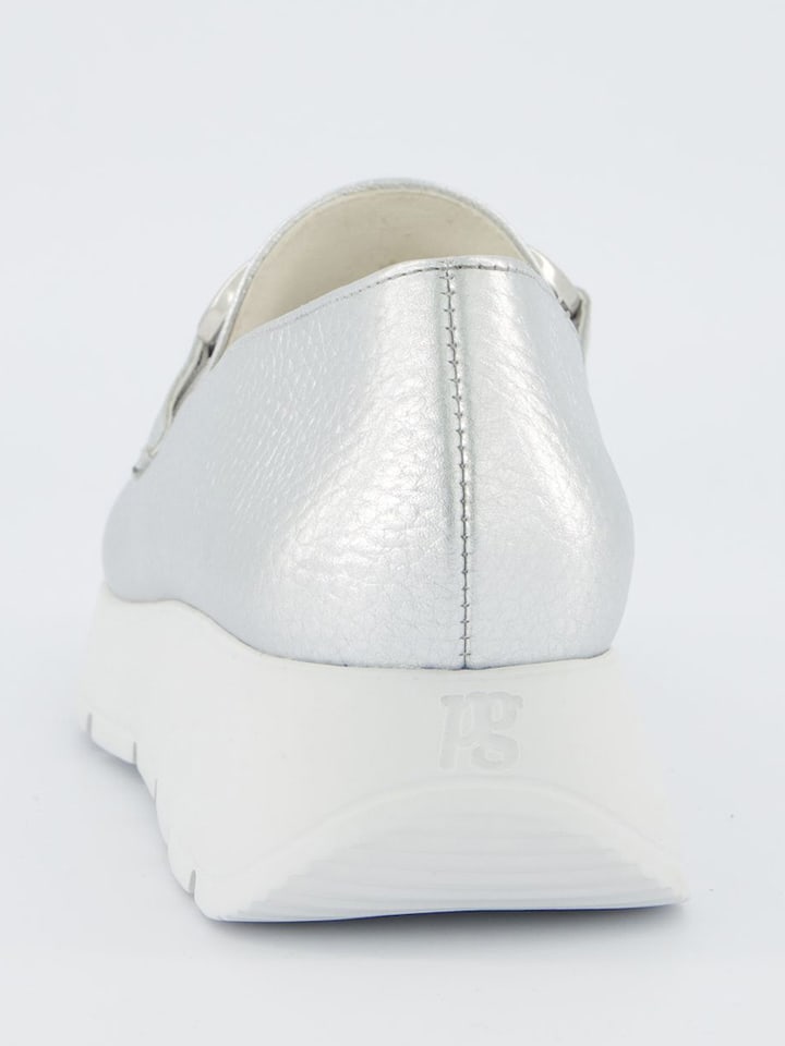 Paul Green Silber 6954486 Leder-Mokassins in Silber - 5