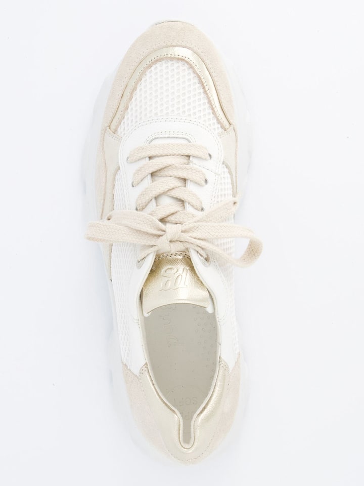 Tenisky Paul Green Weiß/ Gold 2929542 Leder-Sneakers in Weiß/ Gold - 6