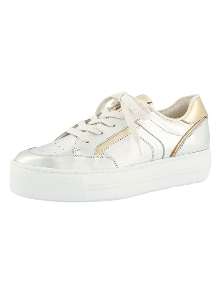 Tenisky Paul Green Silber/ Gold 6786374 Leder-Sneakers in Silber/ Gold - 1