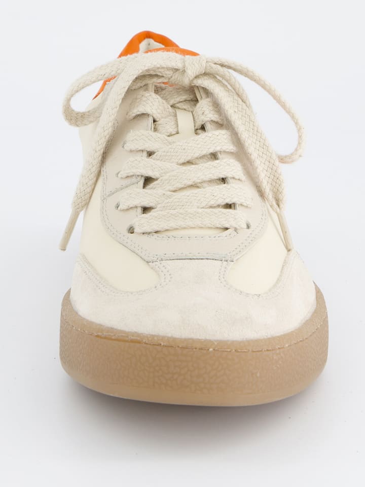 Tenisky Paul Green Creme/ Orange 9414494 Leder-Sneakers in Creme/ Orange - 4