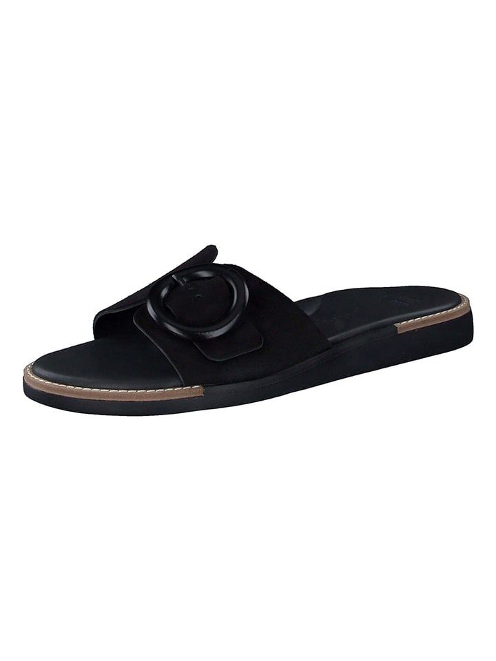 Paul Green Schwarz 1266164 Leder-Pantoletten in Schwarz - 1