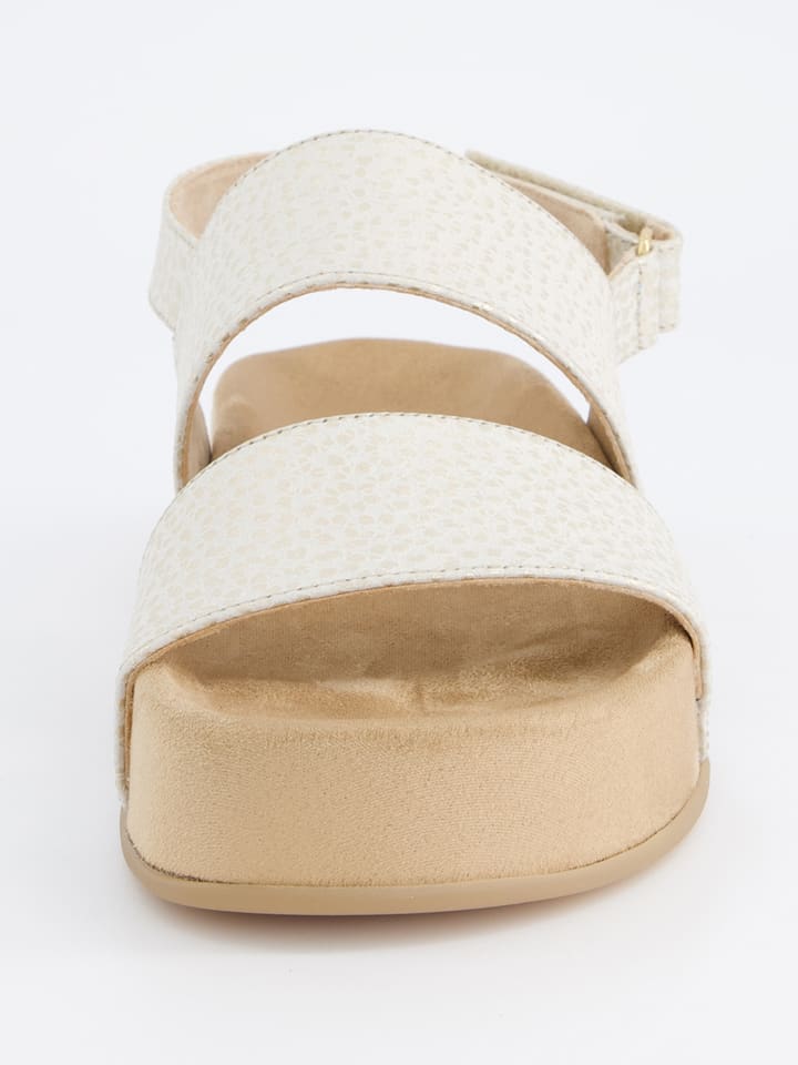 Paul Green Creme 611750 Leder-Sandaletten in Creme - 4