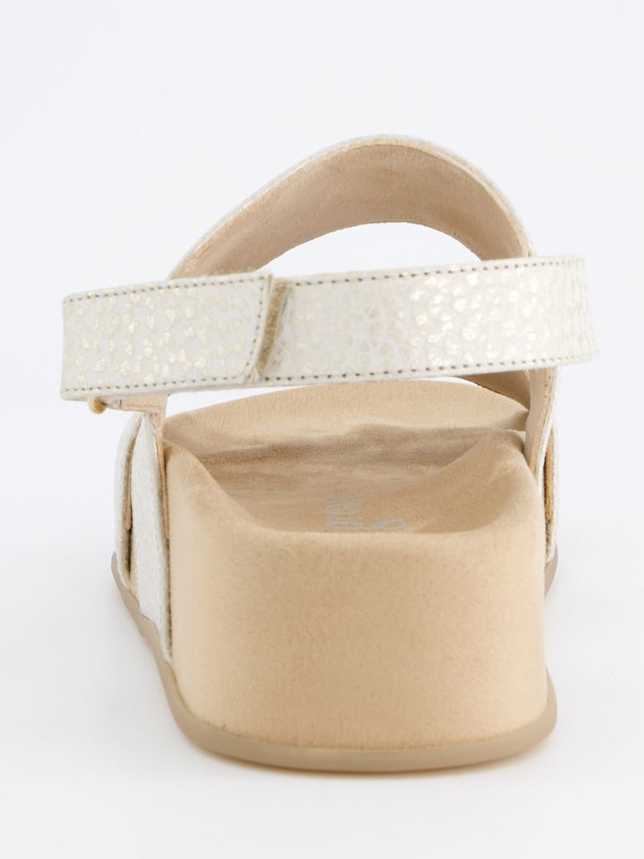 Paul Green Creme 611750 Leder-Sandaletten in Creme - 5