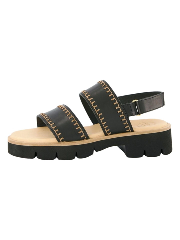 Paul Green Schwarz 6238917 Leder-Sandalen in Schwarz - 2