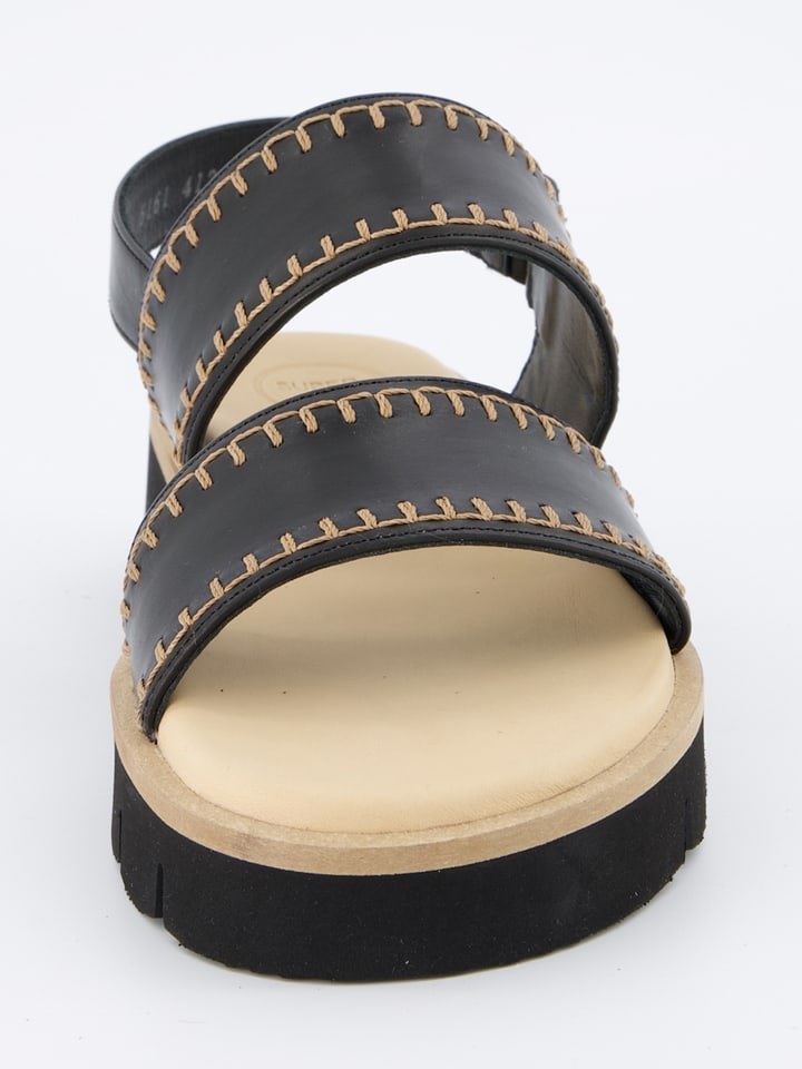 Paul Green Schwarz 6238917 Leder-Sandalen in Schwarz - 4