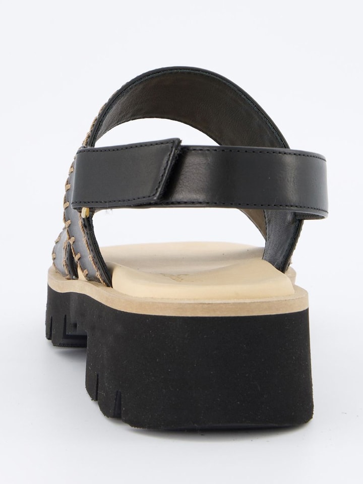 Paul Green Schwarz 6238917 Leder-Sandalen in Schwarz - 5