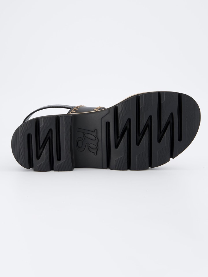 Paul Green Schwarz 6238917 Leder-Sandalen in Schwarz - 7