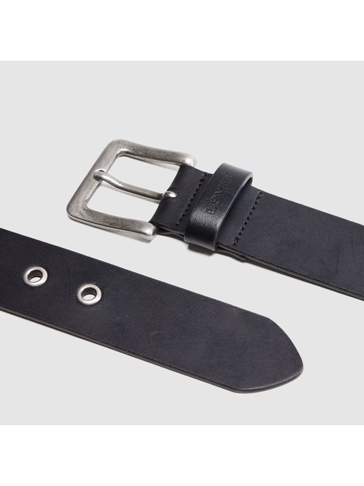 Pásek Levi's Schwarz 5142351 Leder-Gürtel in Schwarz - 4