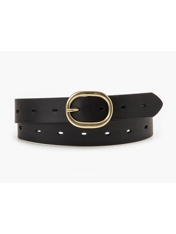 Pásek Levi's Schwarz 424644 Leder-Gürtel in Schwarz - 2