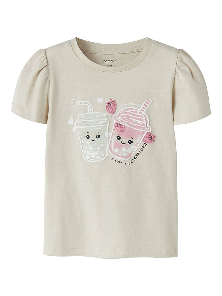 Tričko name it Beige 9507192 Shirt "Jelleanal" in Beige - 1